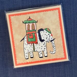 Jim Thompson vintage greeting cards with elephant designs - set of 4 NWT